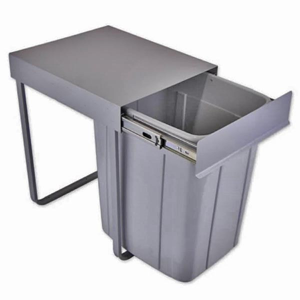 سطل زباله کابینتی مدل استیل ایکس