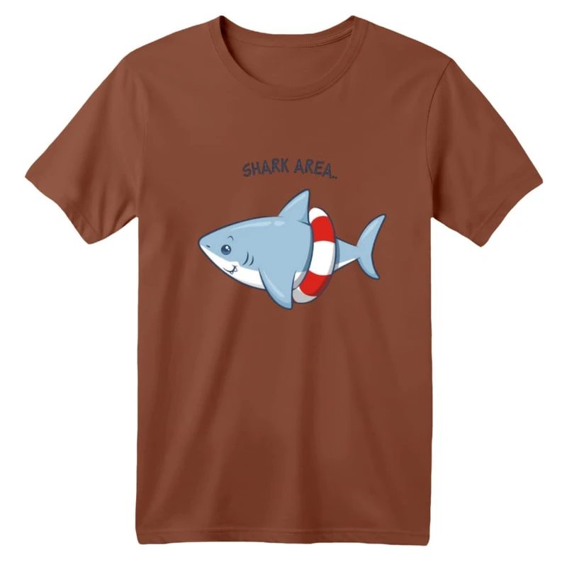 تی شرت آستین کوتاه بچگانه مدل کوسه کد ۷