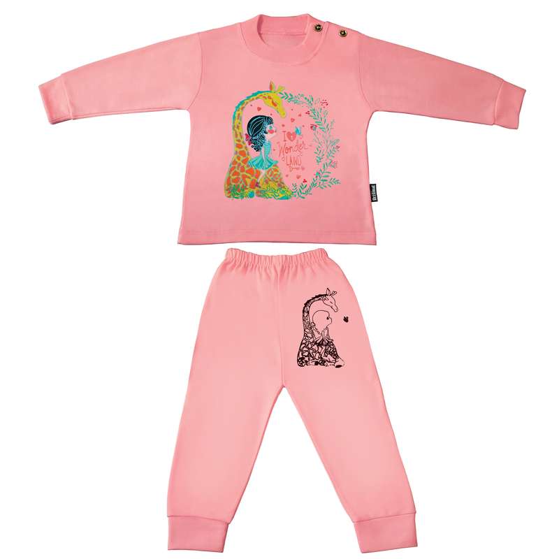 ست تی شرت و شلوار نوزادی کد S-7727