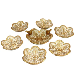 مجموعه ظروف هفت سین 7 پارچه طرح نخل