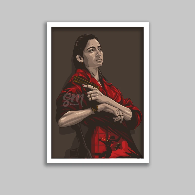 تابلو مدل نایروبی سریال خانه کاغذی Money Heist کد LA-G10659