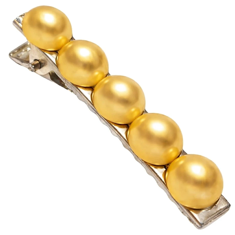 گیره مو دخترانه مدل مرواریدی کد 61 بسته 50 عددی