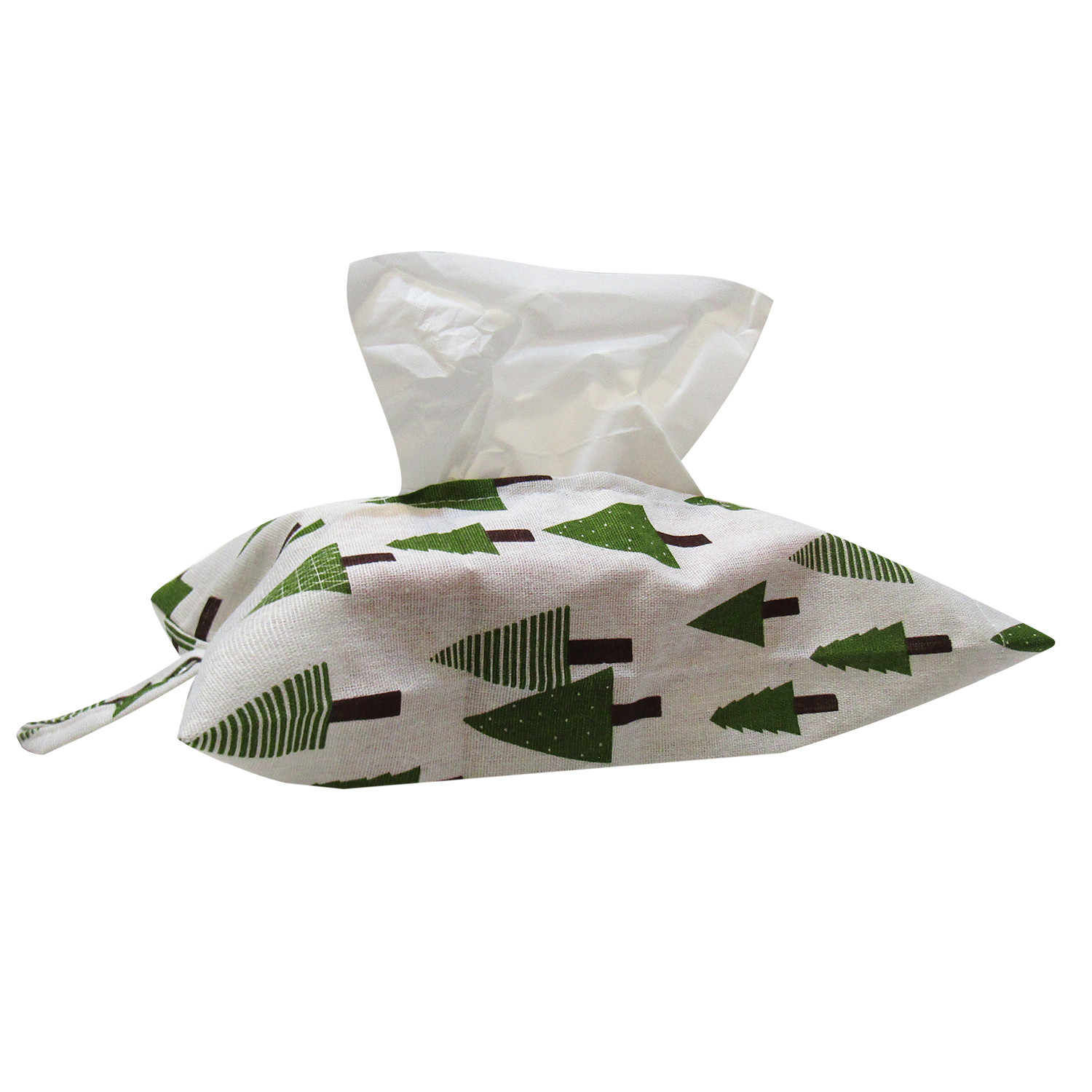 جای دستمال کاغذی هوم اند لایف مدل کاج طرح درخت کیسه ای کد 270007