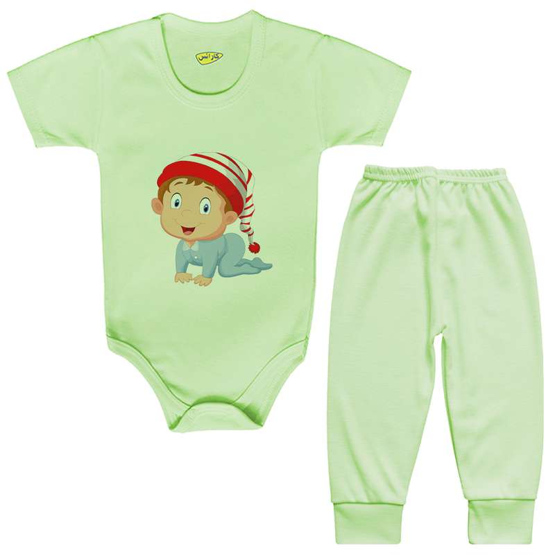 ست بادی و شلوار نوزادی کارانس مدل BSTG-3010