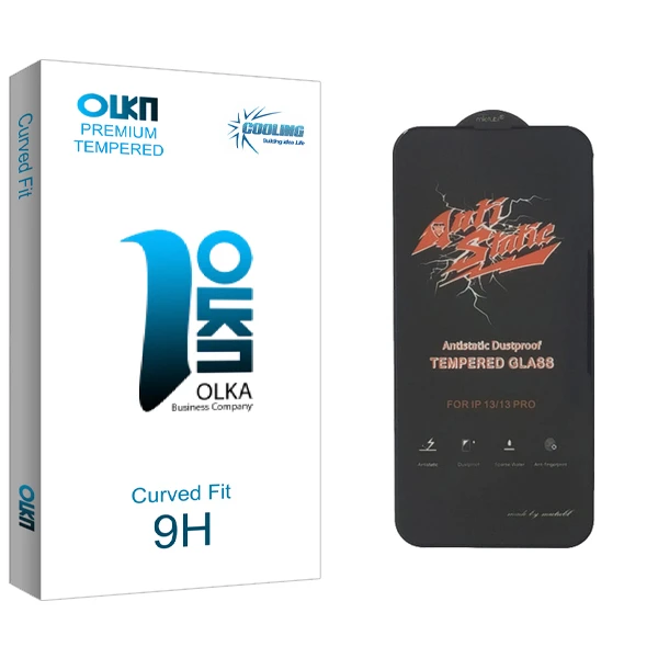 محافظ صفحه نمایش کولینگ مدل Olka Glass ANTI-STATIC مناسب برای گوشی موبایل اپل iPhone 13 \ 13 pro