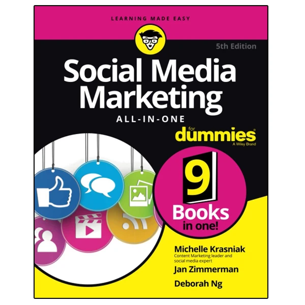 کتاب Social Media Marketing All-in-One For Dummies 2021 اثر Michelle Krasniak انتشارات نبض دانش