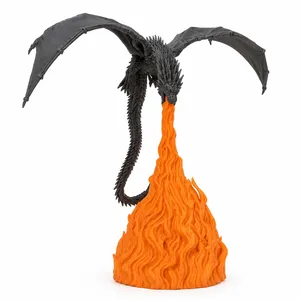 چراغ خواب رومیزی طرح شعله اژدها مدل flame dragon