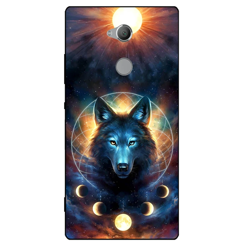 کاور مگافون طرح گرگ و ماه مدل 8006 مناسب برای گوشی موبایل سونی Xperia XA2