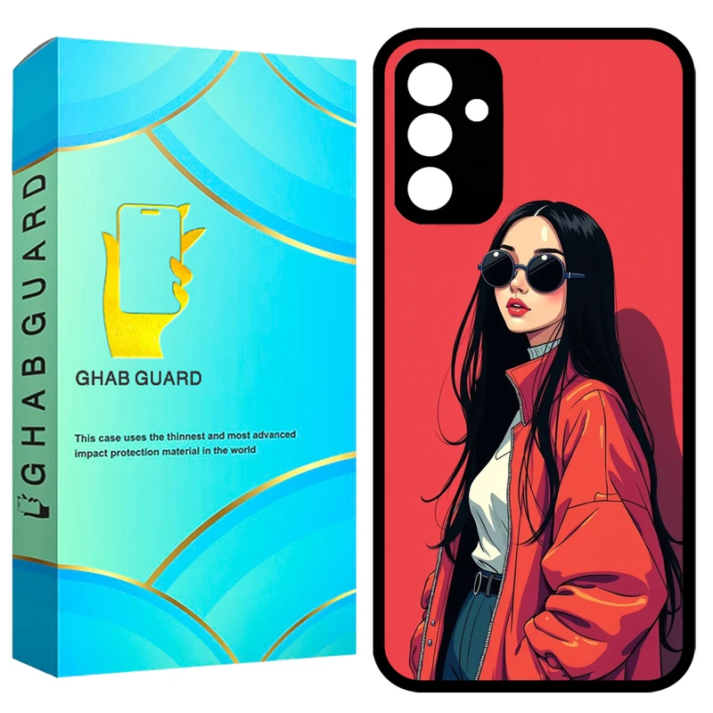  کاور قاب گارد طرح دختر مدل GCHPA34 مناسب برای گوشی موبایل سامسونگ Galaxy A34 5G 
