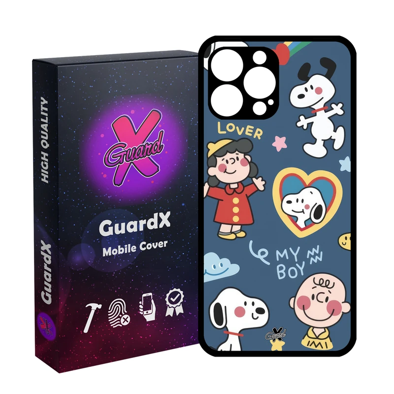 کاور گارد ایکس طرح نقاشی مدل Glass10640 مناسب برای گوشی موبایل اپل iPhone 13 Pro Max