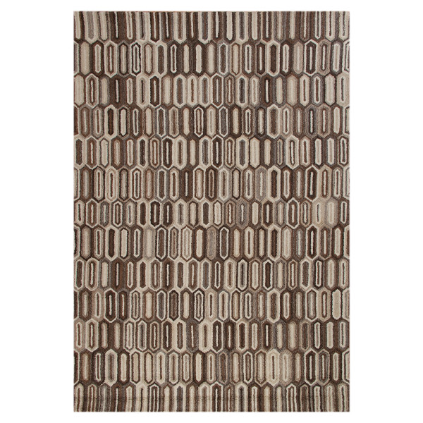 فرش نیمه دستبافت چهار متری وودو هوم مدل کویر