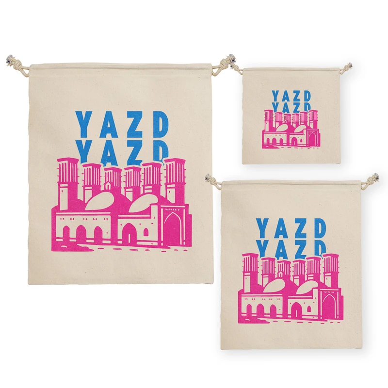 نظم دهنده ترمه طراحان ایده مدل نماد آب‌انبار شش بادگیر یزد کد map0136 مجموعه سه عددی