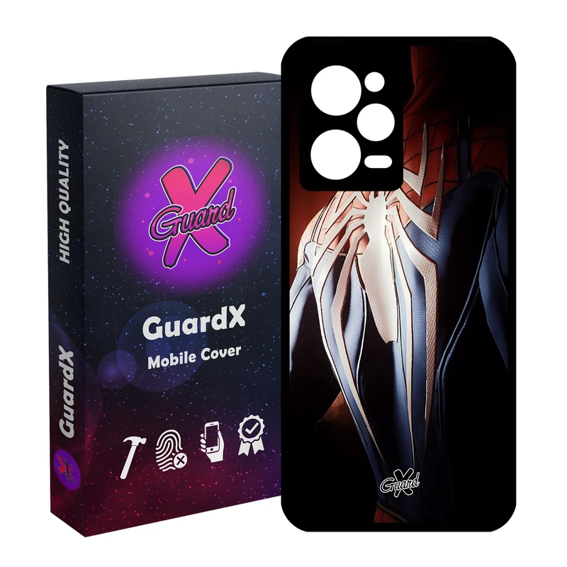 کاور گارد ایکس طرح Spider Man مدل Glass10126 مناسب برای گوشی موبایل شیائومی Redmi Note 12 Pro 5G/Poco X5 Pro 5G/Note 12 Pro Pro speed