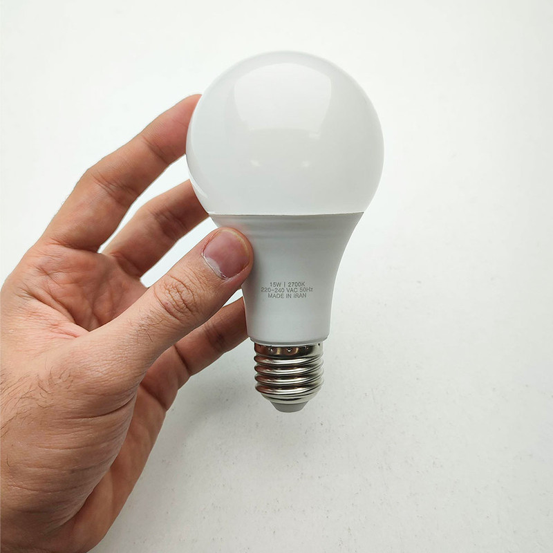 لامپ ال ای دی 15 وات مدل حبابی طرح اقتصادی پایه E27 بسته 3 عددی