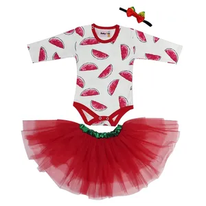 ست 3 تکه لباس نوزادی بی بی وان مدل یلدایی توتو