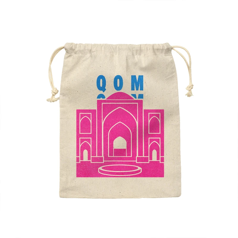 کیسه نان و سبزی ترمه طراحان ایده مدل نماد کاروانسرای دیرگچین قم کد map0110 - M سایز 23x33 سانتی متر