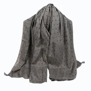 شال زنانه مدل نخی منگوله چرمی