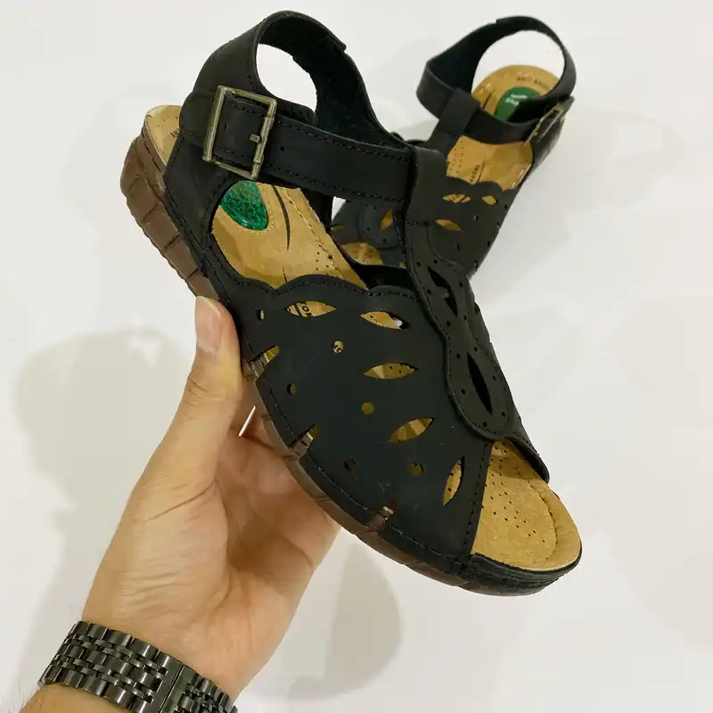 صندل زنانه شهپر مدل P1-padide108-BK