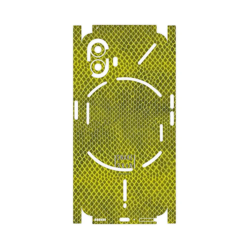 برچسب پوششی ماهوت مدل Yellow Snake Skin-FullSkin مناسب برای گوشی موبایل ناتینگ Phone 2