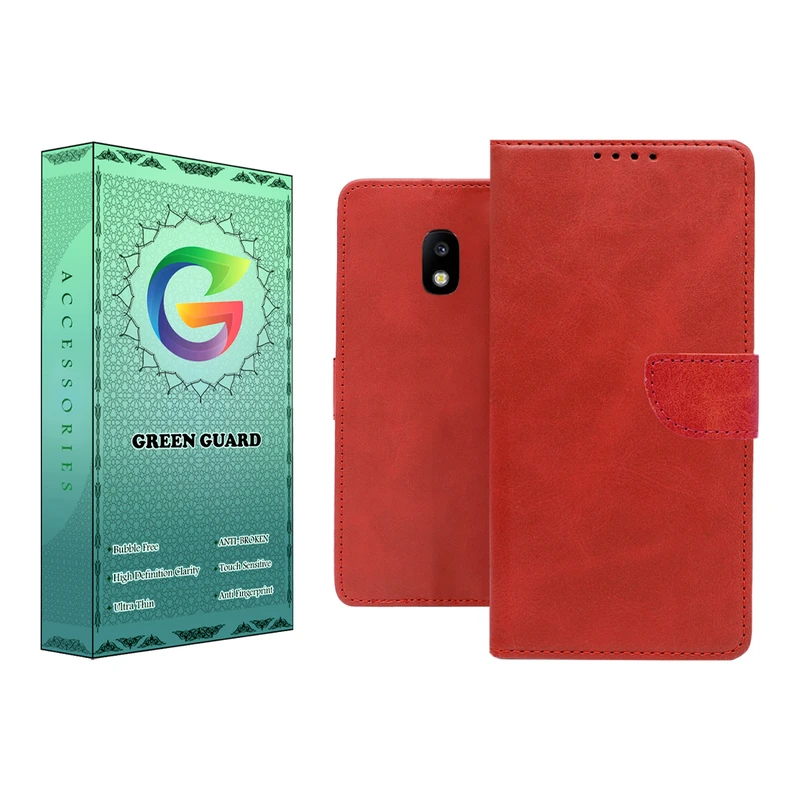کیف کلاسوری گرین گارد مدل چرمی مگنتی کد RED-R10 مناسب برای گوشی موبایل سامسونگ Galaxy J5 Pro