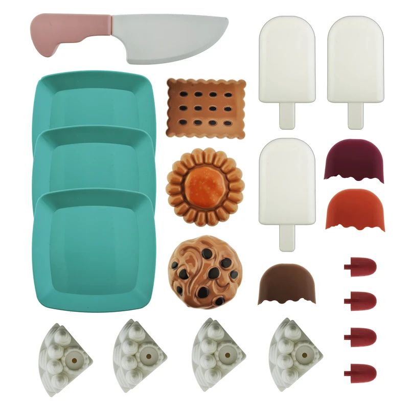 اسباب بازی لاکی تویز مدل کیک برشی طرح بسکین رابینز کد 1122 مجموعه 21 عددی