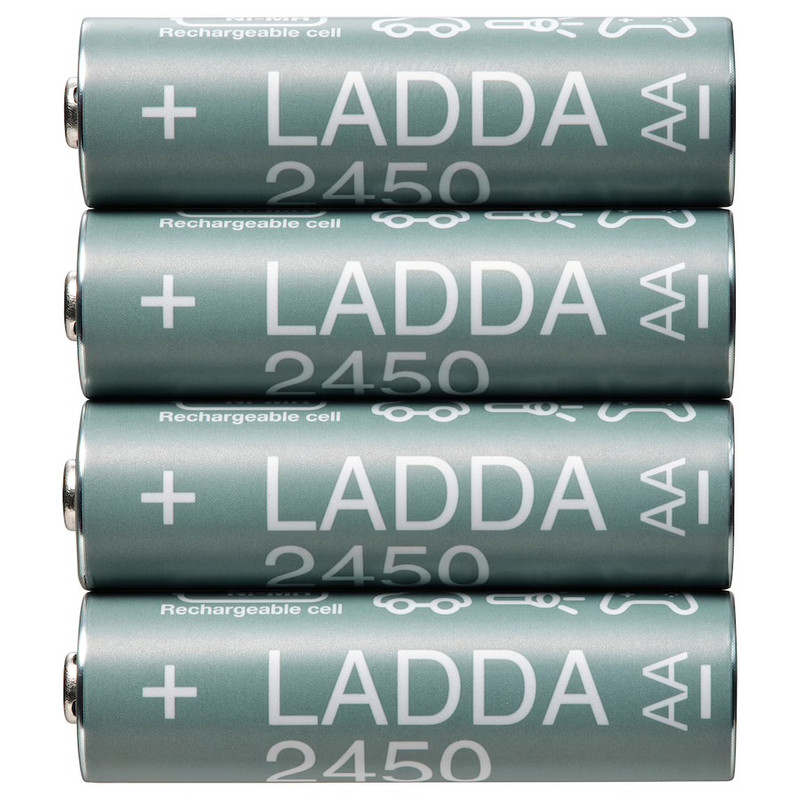 باتری قلمی قابل شارژ ایکیا مدل LADDA بسته 4 عددی