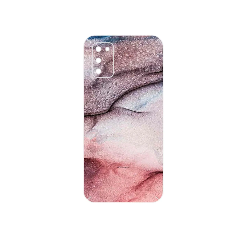 برچسب پوششی ماهوت مدل Smoky pink marble مناسب برای گوشی موبایل سامسونگ Galaxy A02S