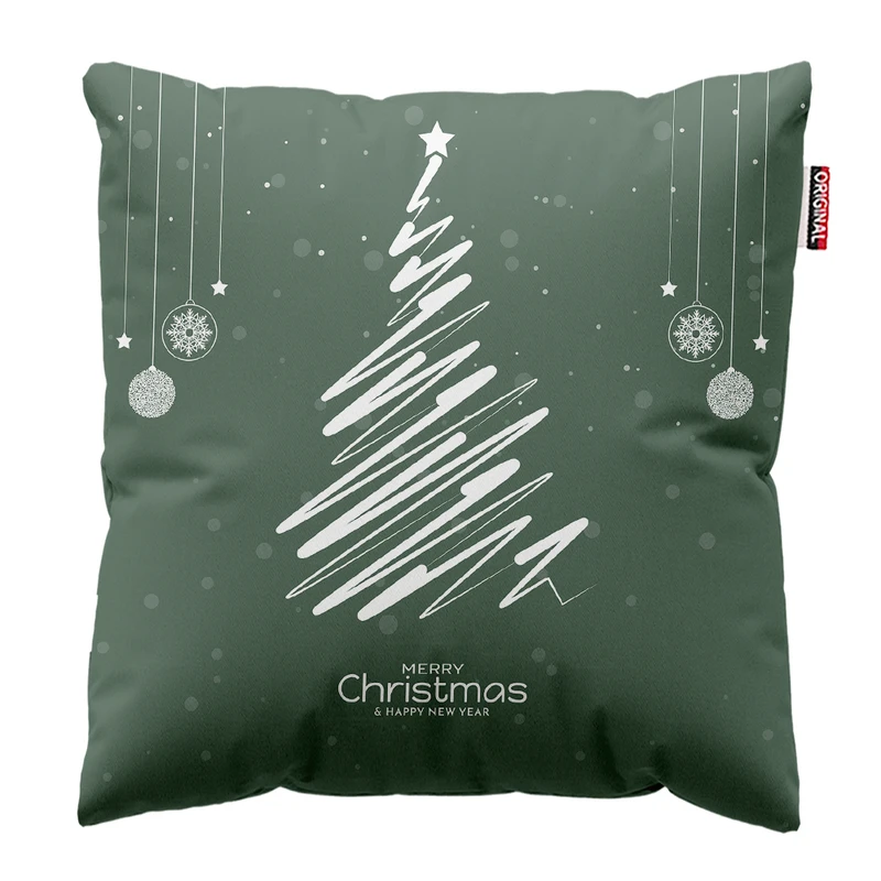 کوسن پاد آفرین مدل کریسمس مبارک کد PK402741 سایز 40*40 سانتی متر