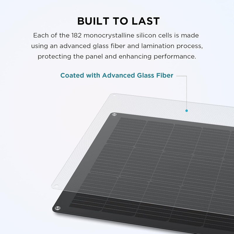 پنل خورشیدی 100 وات اکوفلو مدل Flexible Portable Solar Panel