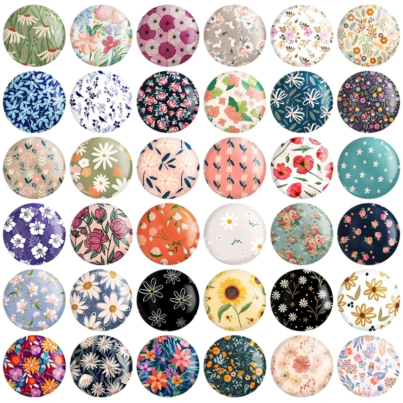 پیکسل خندالو طرح گل گلی کد 135 مجموعه 36 عددی