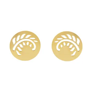 گوشواره طلا 18 عیار زنانه الن نار مدل 0705