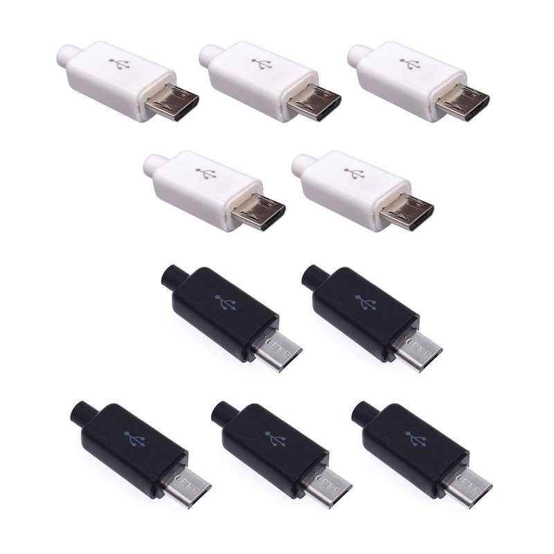 سوکت نری Micro USB مدل 4PIN بسته 10 عددی