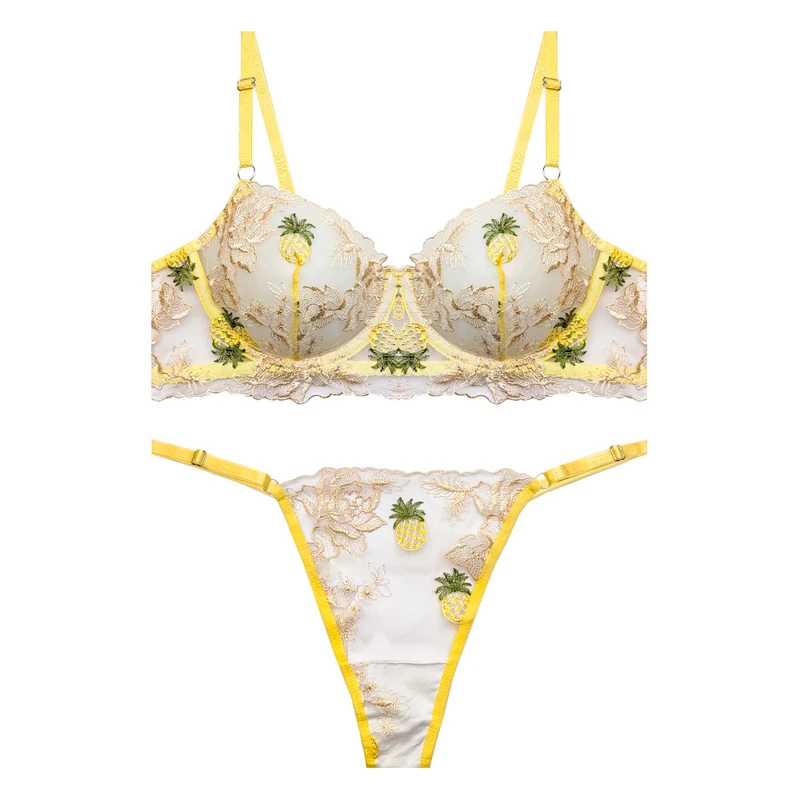 ست شورت و سوتین زنانه هانیس مدل توری کد 9302