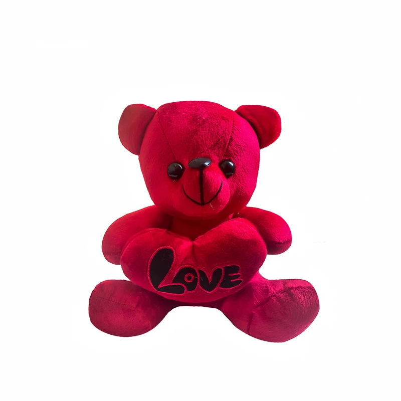 عروسک طرح خرس مدل قلب به دست ارتفاع 32 سانتی متر