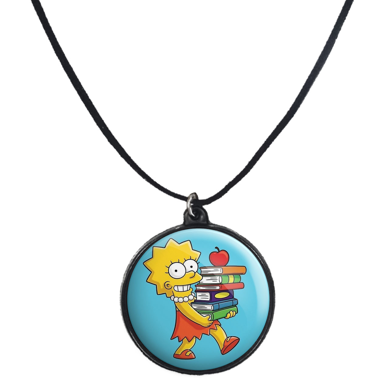 گردنبند پرمانه طرح سیمپسون ها کد pmb.21263 مدل دو طرفه