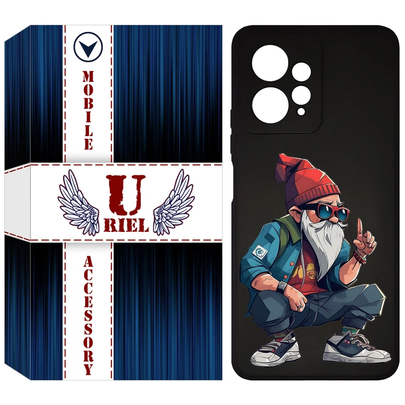 کاور یوریل مدل KSH کد 48 طرح پیرمرد مناسب برای گوشی موبایل شیائومی Redmi Note 12 4G