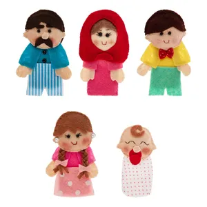 عروسک انگشتی مدل خانواده کد 5 مجموعه 5 عددی