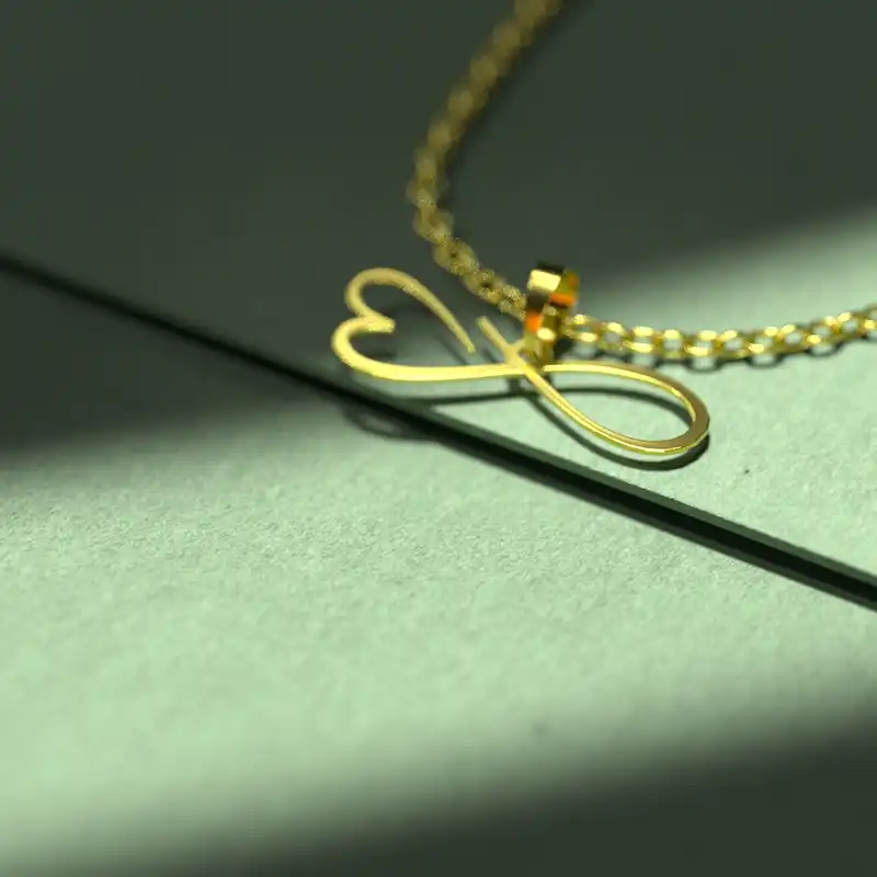 گردنبند طلا 18 عیار زنانه مدوپد مدل  طرح قلب کد E1262