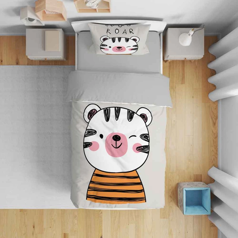 سرویس روتختی نوپه هوم مدل ببر T5871 تک نفره 5 تکه