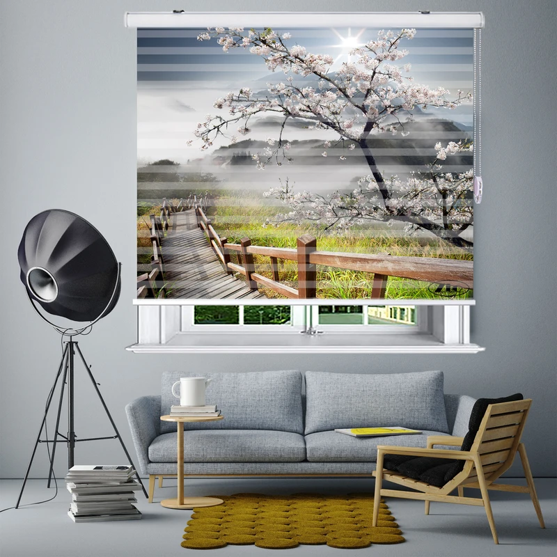  پرده زبرا زیو مدل L5058 سایز 200x280 سانتی متر