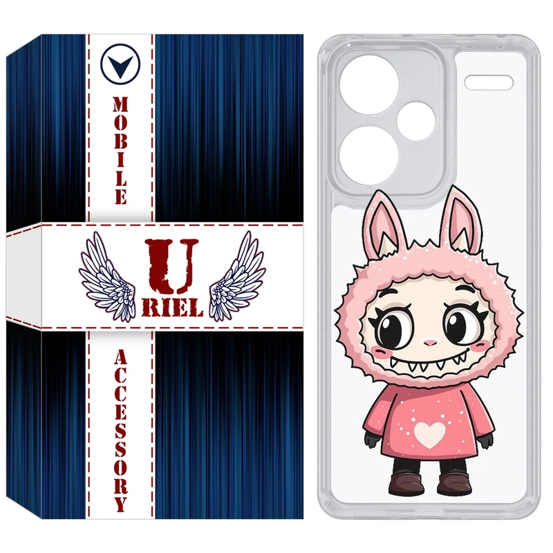 کاور یوریل مدل Clear کد 139 طرح لبوبو Labubu مناسب برای گوشی موبایل شیائومی Redmi Note 13 Pro Plus