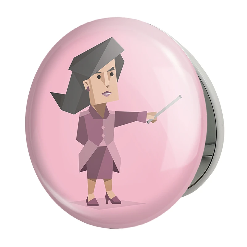 آینه جیبی خندالو طرح تایپ شخصیتی فرمانده ENTJ مدل تاشو کد 7703 