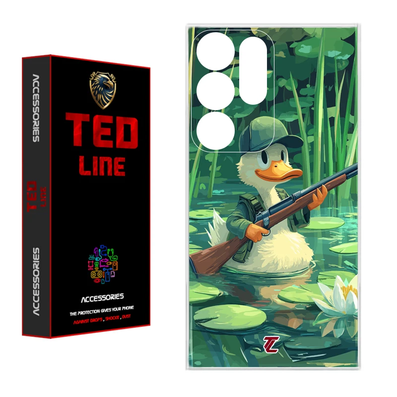 کاور تد لاین طرح اردک کد 1123 مناسب برای گوشی موبایل سامسونگ Galaxy S25 Ultra