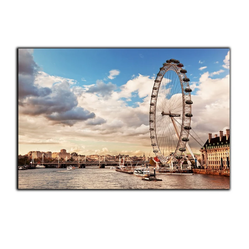 تابلو شاسی بکلیت طرح منظره شهری و چرخ و فلک مدل SH-S2921