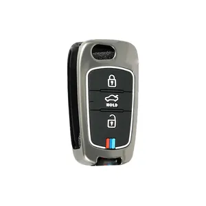 کاور ریموت و سوئیچ خودرو کالانیکس مدل COV-CRERATO-10535 طرح فلزی مناسب برای سراتو قدیم