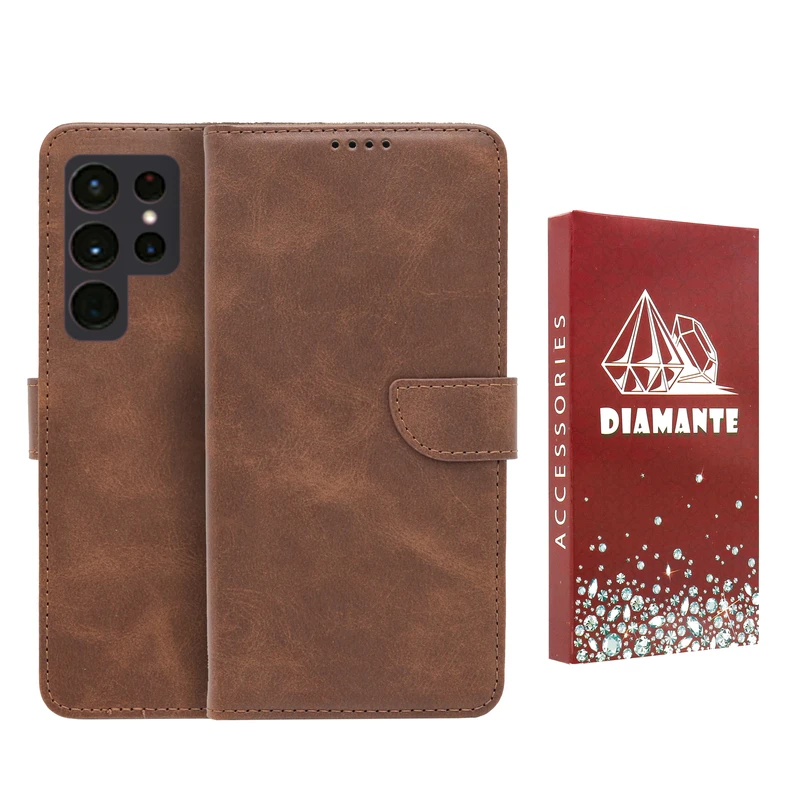 کیف کلاسوری دیامانته مدل Bers Ros مناسب برای گوشی موبایل سامسونگ  Galaxy S23 Ultra