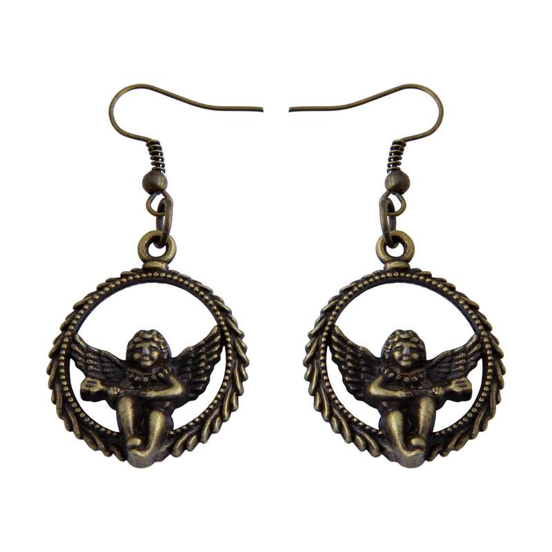 گوشواره دخترانه مدل فلزی فانتزی کد GZN_032