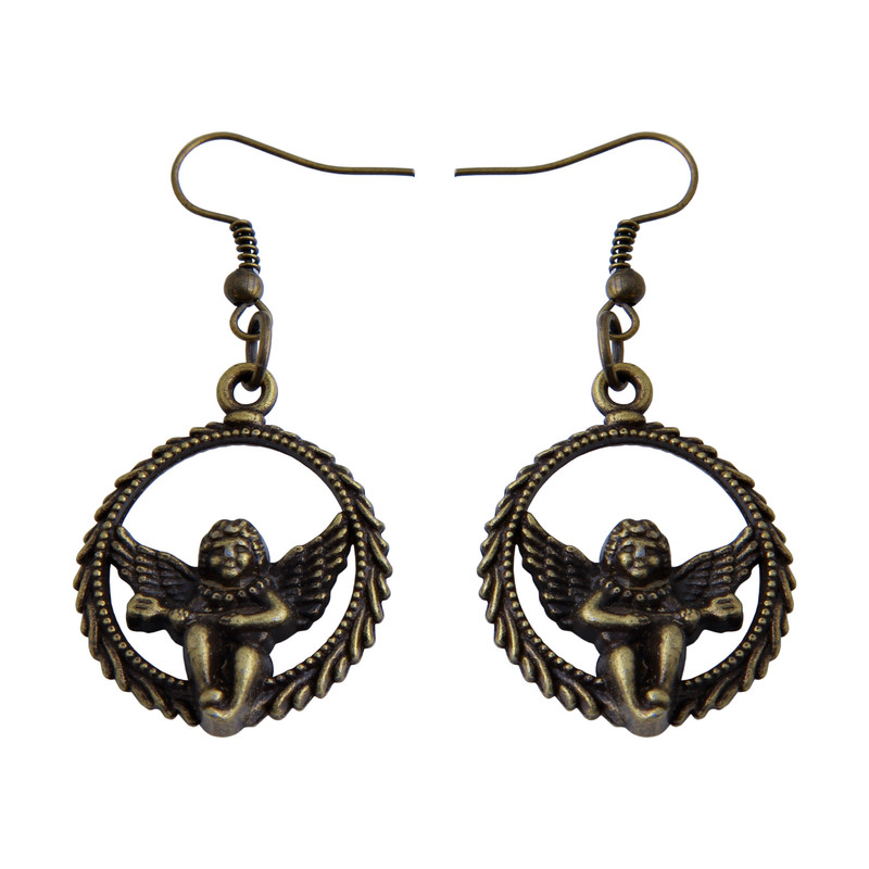 گوشواره دخترانه مدل فلزی فانتزی کد GZN_032