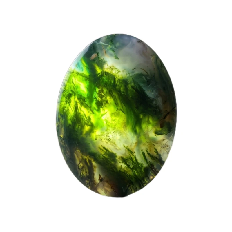 سنگ زینتی عقیق خزه‌ای گالری جواهرات سپهر مدل نگین کد 148