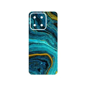 MAHOOT Turquoise marblewith golden streaks Cover Sticker for Honor X5b